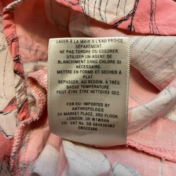 Anthropologie Maeve Tourista Pink Sailboat Romper Size 4 - Picture 7 of 12